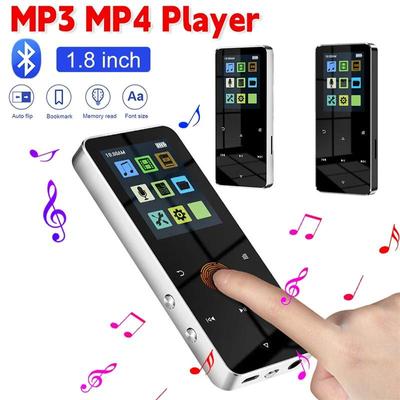 Przenośny odtwarzacz MP3 1,8-calowy ekran dotykowy Walkmen Type-C Bluetooth 5.4 Kompatybilny z e-bookami Nagrywanie Sport MP4 Radio FM Odtwarzacz muzyczny