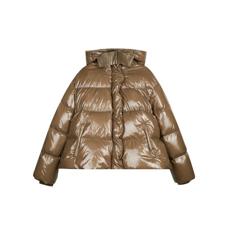 Less 2023 Winter Hooded Long Sleeve Down Jacket 2NAC12750