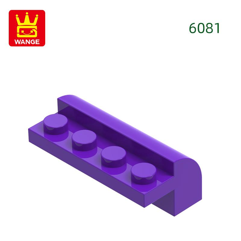 44Pcs/lot 6081Corner 4Hole Slope Curved 2x4x1 1/3 featuring Top Block Moc Colour Accessories Works With featuring Brick Kids Toy