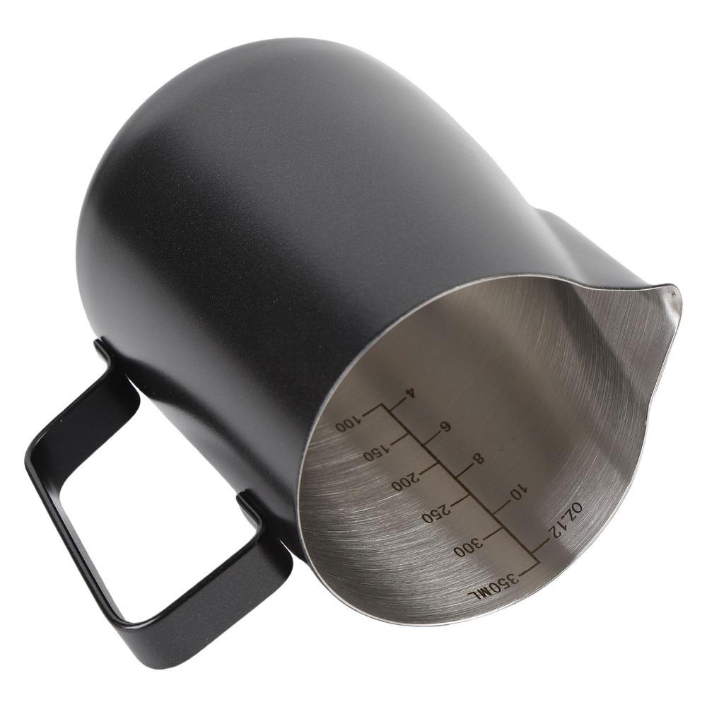 With Scale Milk Pitcher 304 Stainless Steel Latte Art Frothing Cup  Coffee Preparation