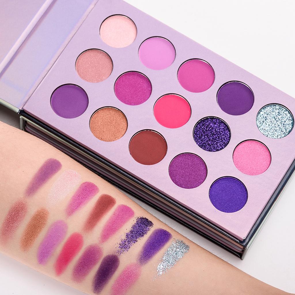 BEAUTY GLAZED Color Board Eyeshadow Palette,Highly Pigmented Matte Shimmer Glitter,Waterproof,Long-Lasting Cruelty-Free