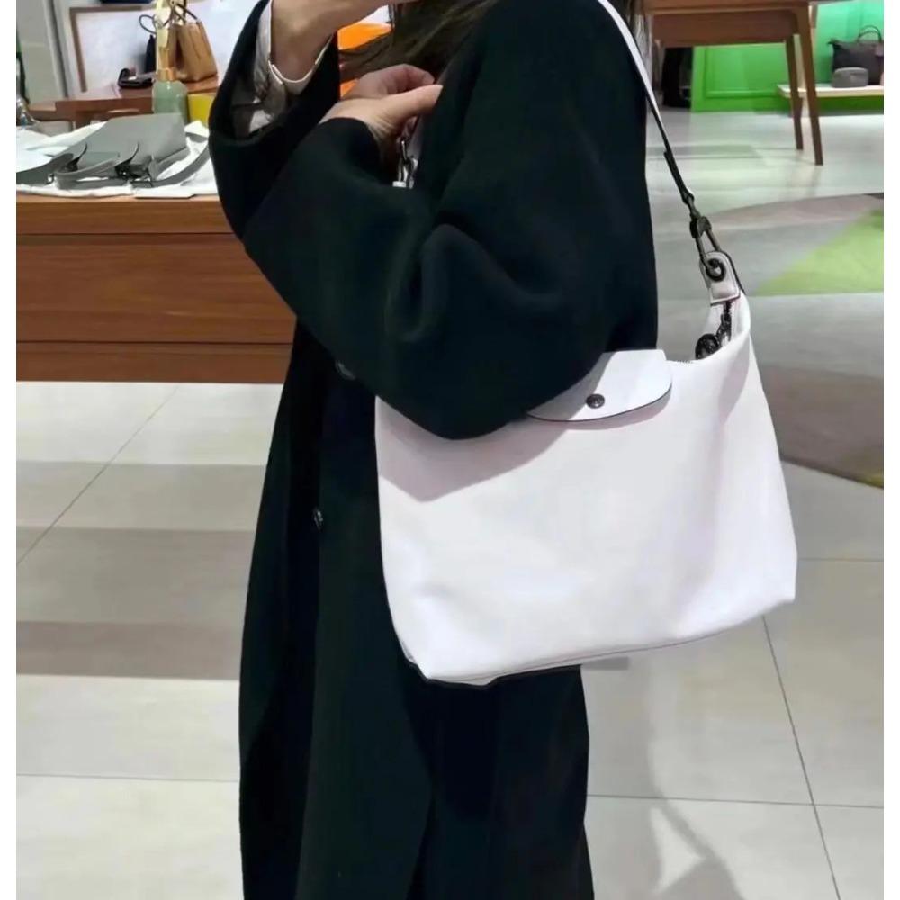 

Сумка-хобо через подмышку, большая вместимость, модная сумка для поездок на работу, сумка для компьютера, сумка-тоут для почтальона, портативная женская сумка через плечо. 31x25x11cm белый