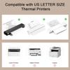 100 Sheets Thermal Printer Paper, 8.5''×11'' US Letter Size, Advanced Printing Paper, Thermal Paper Compatible with Brother Letter Portable Printer,
