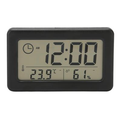 Digital klocka med temperatur- och luftfuktighetsvisning Bärbar temperatur- och luftfuktighetsklocka med