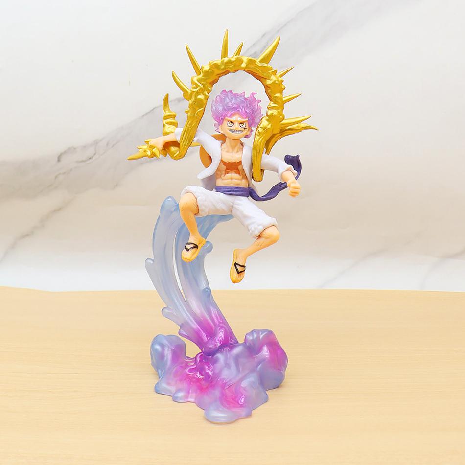 8-28cm One Pie Anime Figures Nika Luffy Gear 5th Action Figure Gear 5 Sun God Pvc Figurine Gk Statue Model Decoration Toys