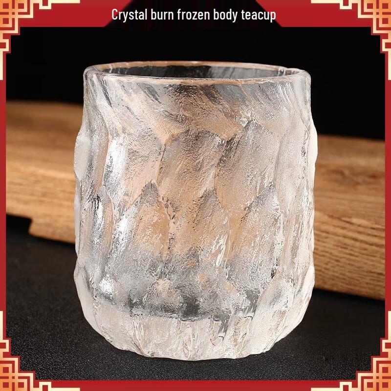 Hand-Carved Stone Crystal Hammered Cup