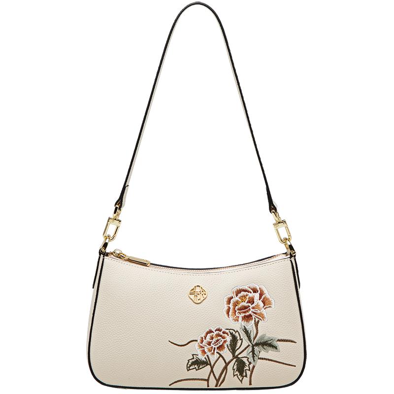 

Женская сумка-тоут Zhu Er в китайском стиле, вышитая, из натуральной кожи