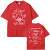 T-shirt Grafiche Hot Rapper Lil Peep Sus Boy When You're Sober T-shirt Uomo/Donna Moda Hip Hop Cotone Oversize T-shirt