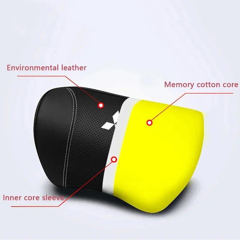 Headrest Pillow Car Neck Rest Head Support Cushion for Mitsubishi Pajero ASX Ralliart Eclipse Lancer 10 9 Outlander Galant UG2