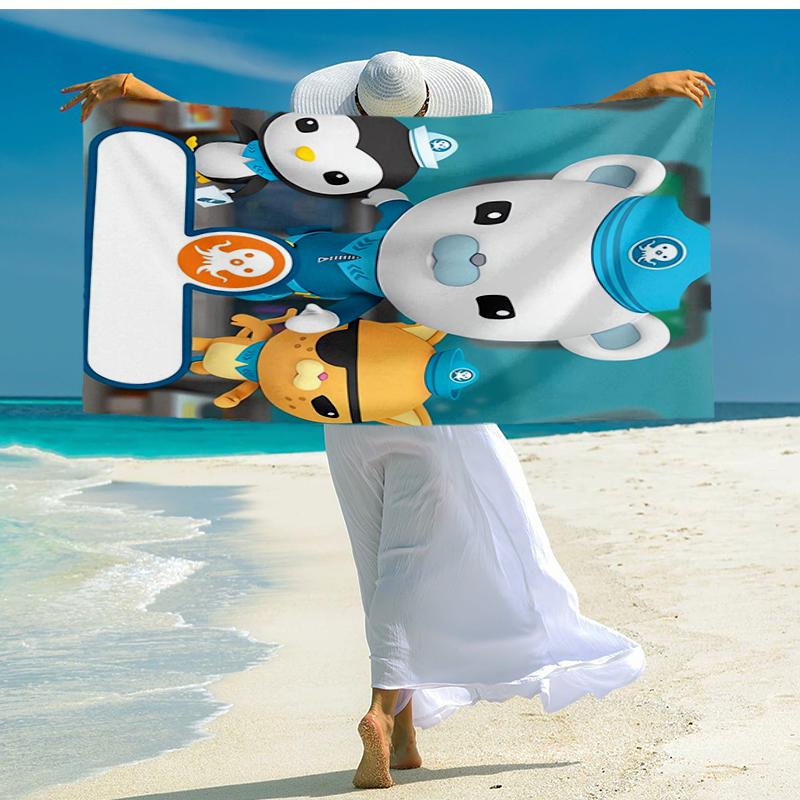 Ultra-Soft Beach Towel with The Octonauts Theme,Ideal for Pool - Camping, Diving - Perfect Travel Essential, Vibrant Beach Towel.