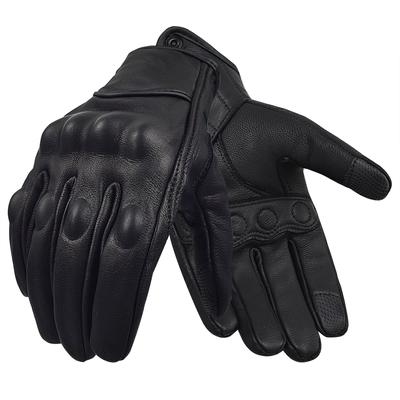 Guanti da moto in pelle di capra per uomo e donna Guanti da equitazione per moto Powersport con touchscreen