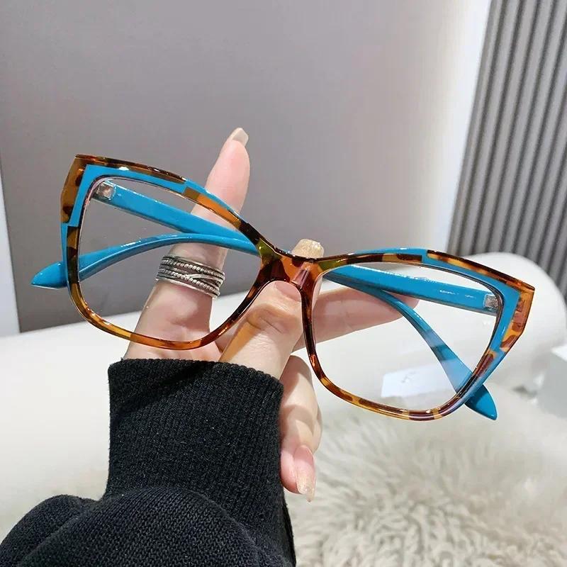 Optical Spectacle Eyeglasses Frames For Women Anti Blue Light Blocking Glasses Brand Designer Ladies Fashion Eyewear