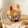 Handmade Eggs Storage Container for Kitchen Countertop Chicken Eggs Basket with Lid For Organizing Items