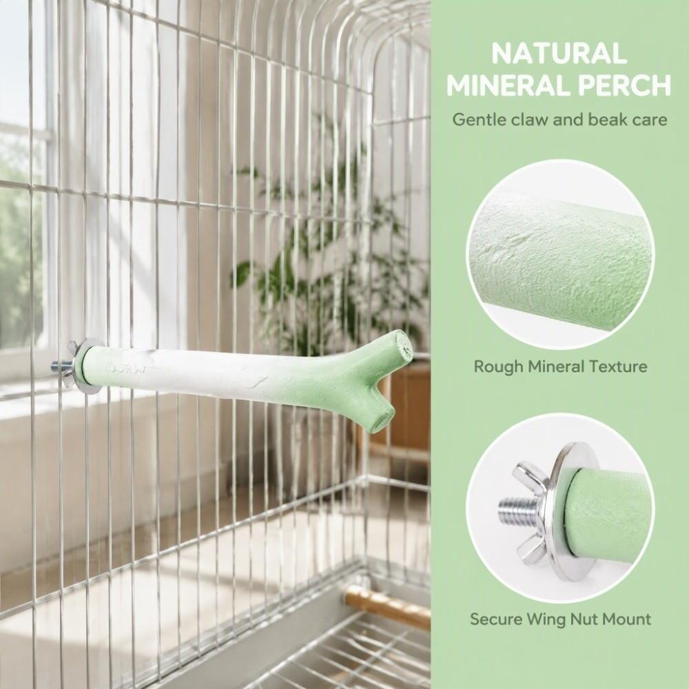 Screw Fixation Bird Standing Perches Textured Claw Grinding Rod Parrot Standing Bar Bird Cage