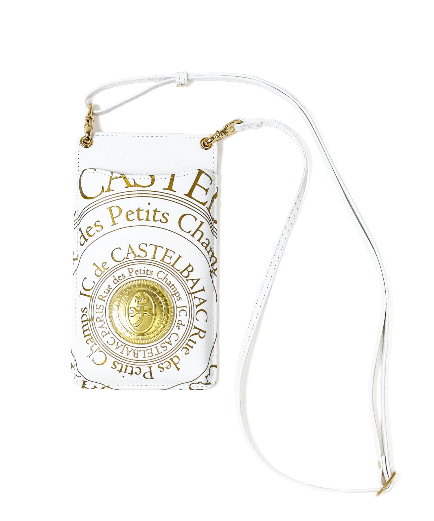 Castelbajac Pluton Сумка-чехол на плечо для смартфона № 77121 Белый
