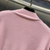 Women's Slim French Knit Sweater with 3D Bow, High Neck - Summer 2026 Arrival