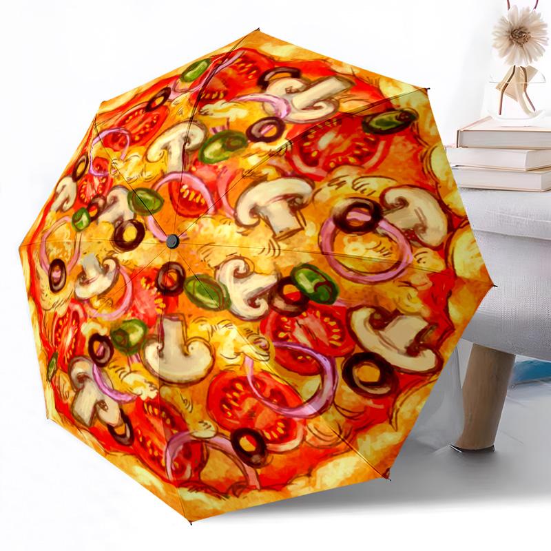 Diseño de Rodaja de Sandía Paraguas Automático para Exteriores Diseño Retráctil con 8 Varillas Durabilidad Ligero Regalo Perfecto para Amigos Familia