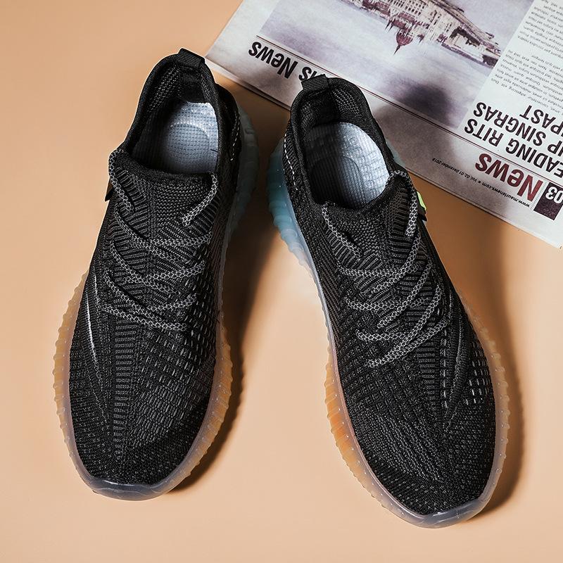 

Летние новые дышащие сетчатые туфли fly-woven мужские тренд универсальные спортивные и повседневные туфли гелевая подошва кокосовые туфли мужские 39