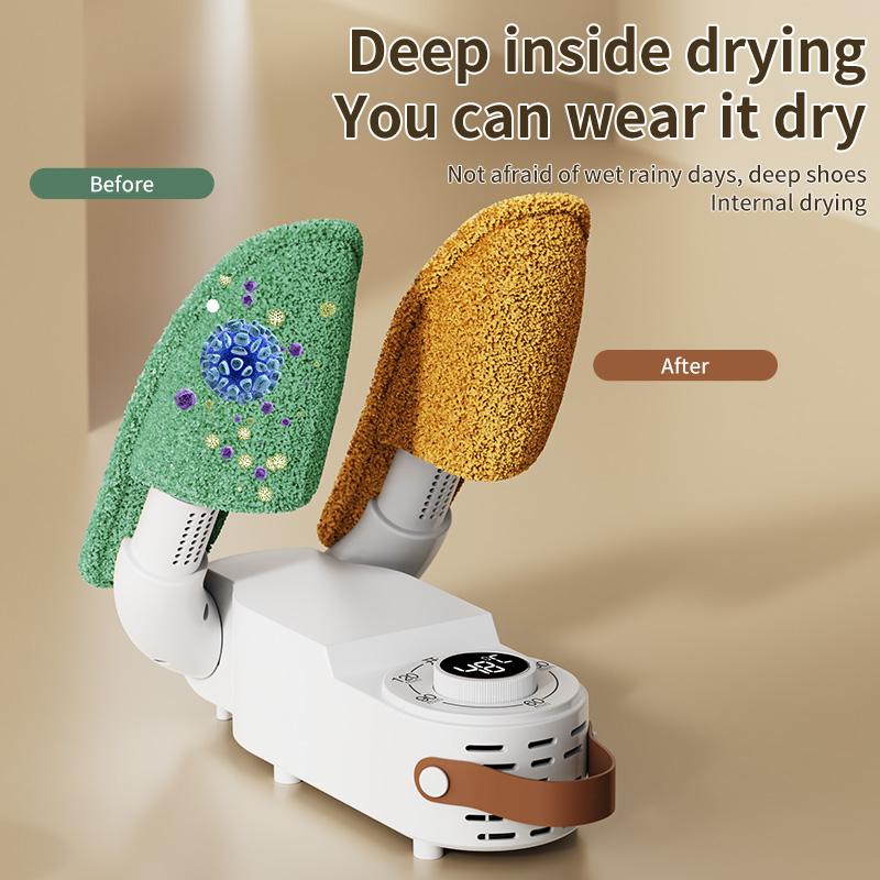 Portable Electric Shoe Dryer Intelligent Timer Adjustable Shoe and Boot Dryer Deodorizing Sterilizing Dryer For Socks Boots shoe