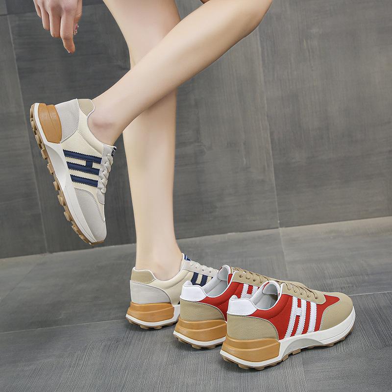 European Station Cortez Women's  Spring and Autumn New Colorblock All-Matching Fashion Slimming Small Waist Sports Casual Shoes