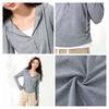MJ STYLE Women's Hooded Faux Two-Piece Ruched Long Sleeve T-Shirt