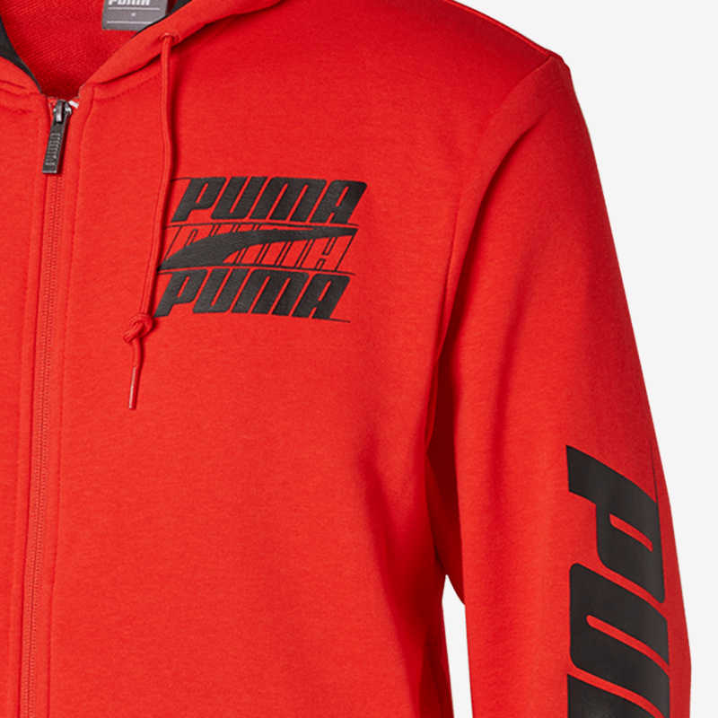 Puma Lässige Sport-Kapuzenjacke mit langen Ärmeln Herrenjacke Rot 844102-11