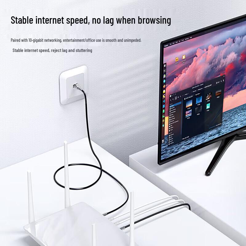 BIAZE CAT6A 10 Gigabit Ethernet Patch Cable