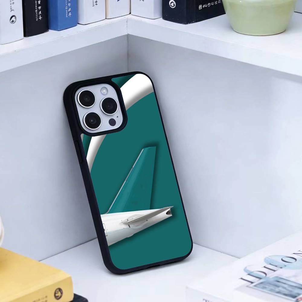 Airplane Pattern Phone Case For iPhone17,16,15,14,13 Plus,Pro Max Magnetic For Magsafe Wireless Charging