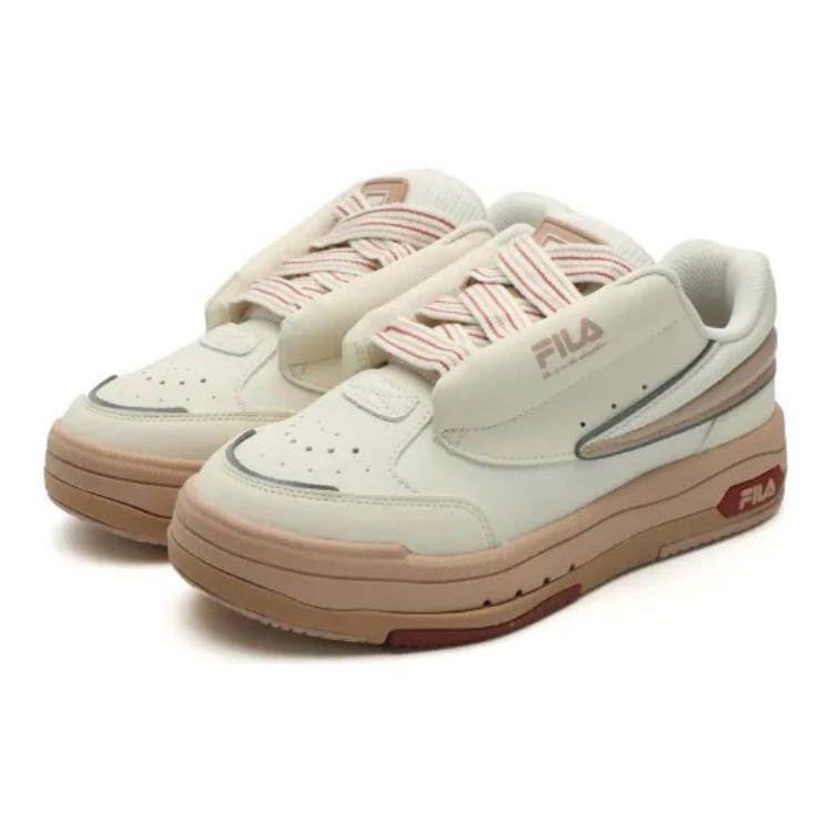 Fila Shock Absorbing Durable Low Top Sneakers Women Sneakers Beige F12W344201FGR