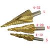 4-32mm  Spiral  Center Solid Carbide Titanium Step  Drill Bit