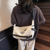 New Trendy Shoulder Bag Men's Casual Versatile Messenger Bag Class Large Capacity Light Commuter Mailman Backpack Women