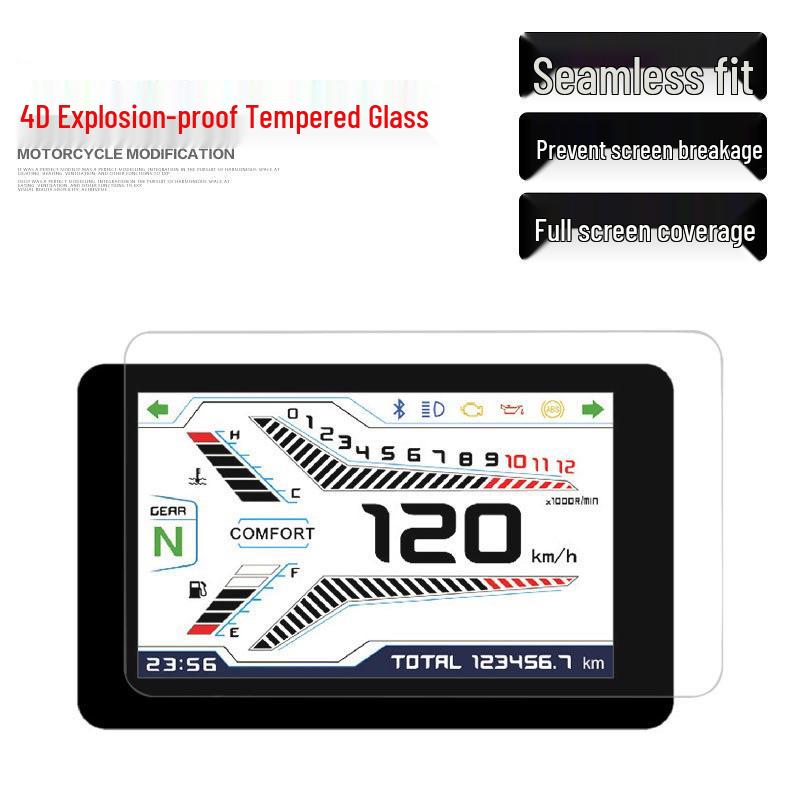Qianjiang Sai 250/350/400/600 Motorcycle Screen Protector - Tempered Anti-Scratch Film