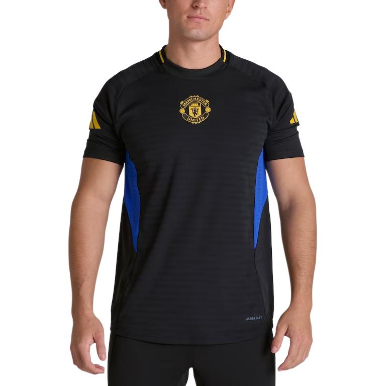 Adidas Manchester United 25-26 Season Player Edition Crew Neck Pullover Short Sleeve Football Shirt Men tops JP3144 M