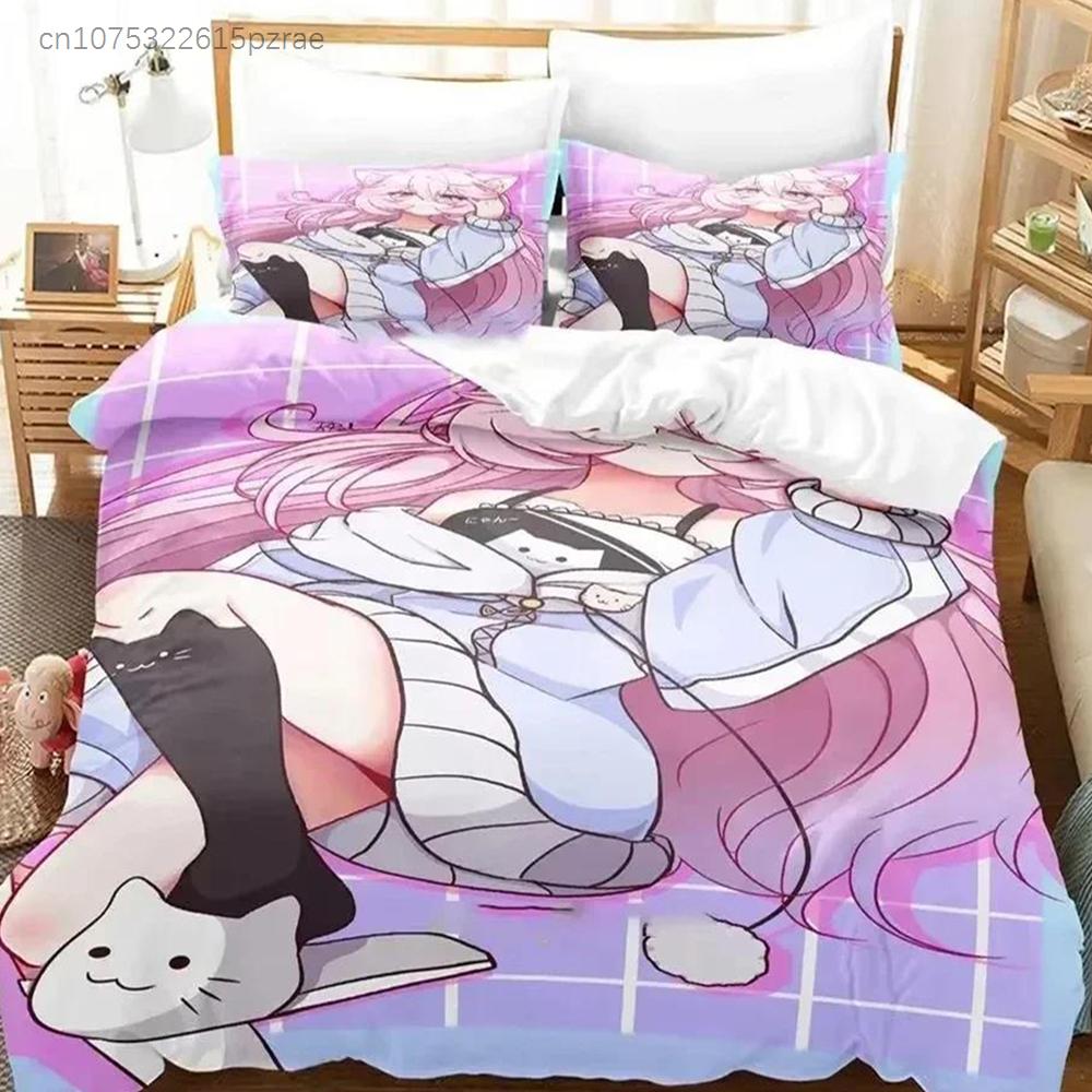 Anime Nyatasha Nyanners Bedding Set For Bedroom Soft Modern Bedspreads Comefortable Kids Duvet Cover Quilt Cover And Pillowcase
