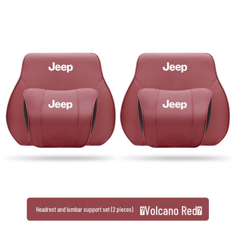 Zagłówek i podparcie lędźwiowe do Jeepa: Poduszka podróżna na szyję do Cherokee, Compass, Grand Commander