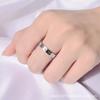 Trendy Japanese-Korean Roman Numeral Zircon Couple Ring - Non-fading Unisex Fashion for Men and Women