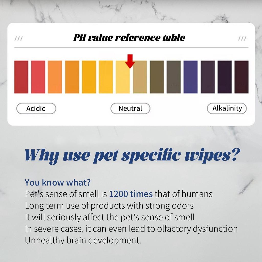 80ml 1000g Pet Wet Wipe No Rinse Pet Wipes For Cleaning Cats And Dogs Ear Wet Wipes For Wiping Tear Marks Are Easy To Carry And Easy To Extract.