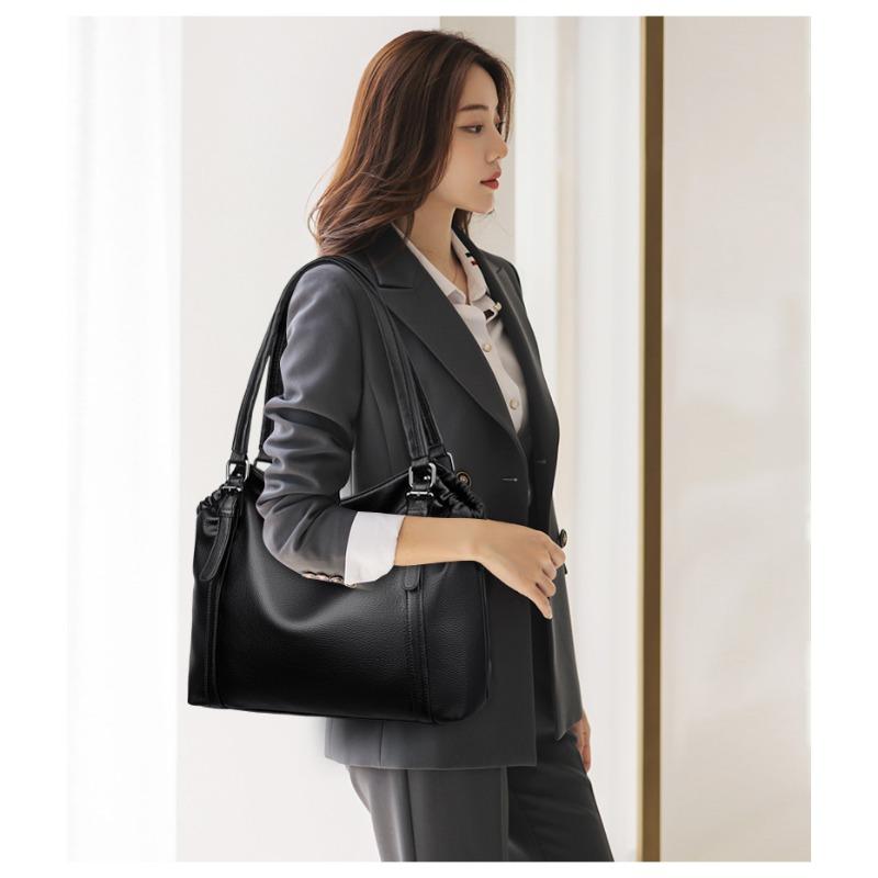 Damen Minimalistische Handtasche, Schultertasche mit großem Fassungsvermögen, Vintage Handtasche, Damenhandtasche, Modische Alltags-Schultertasche