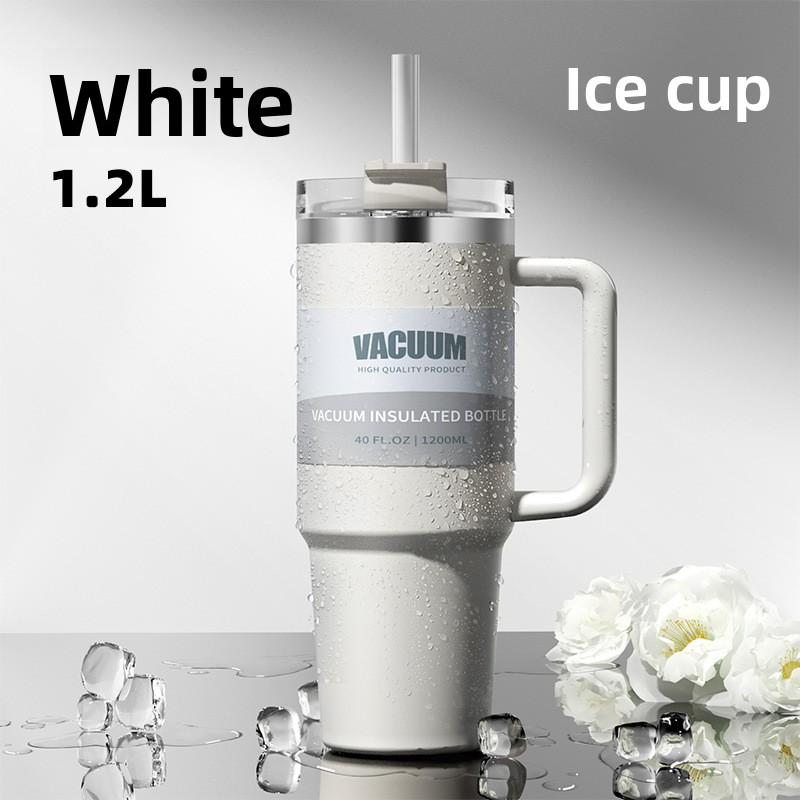 Cross-border Double Drinking Car Cup 304 Stainless Steel Vacuum Flask Boiling Water Safe 900ml Large Capacity 6-12 Hours Thermal 40oz/1200ml