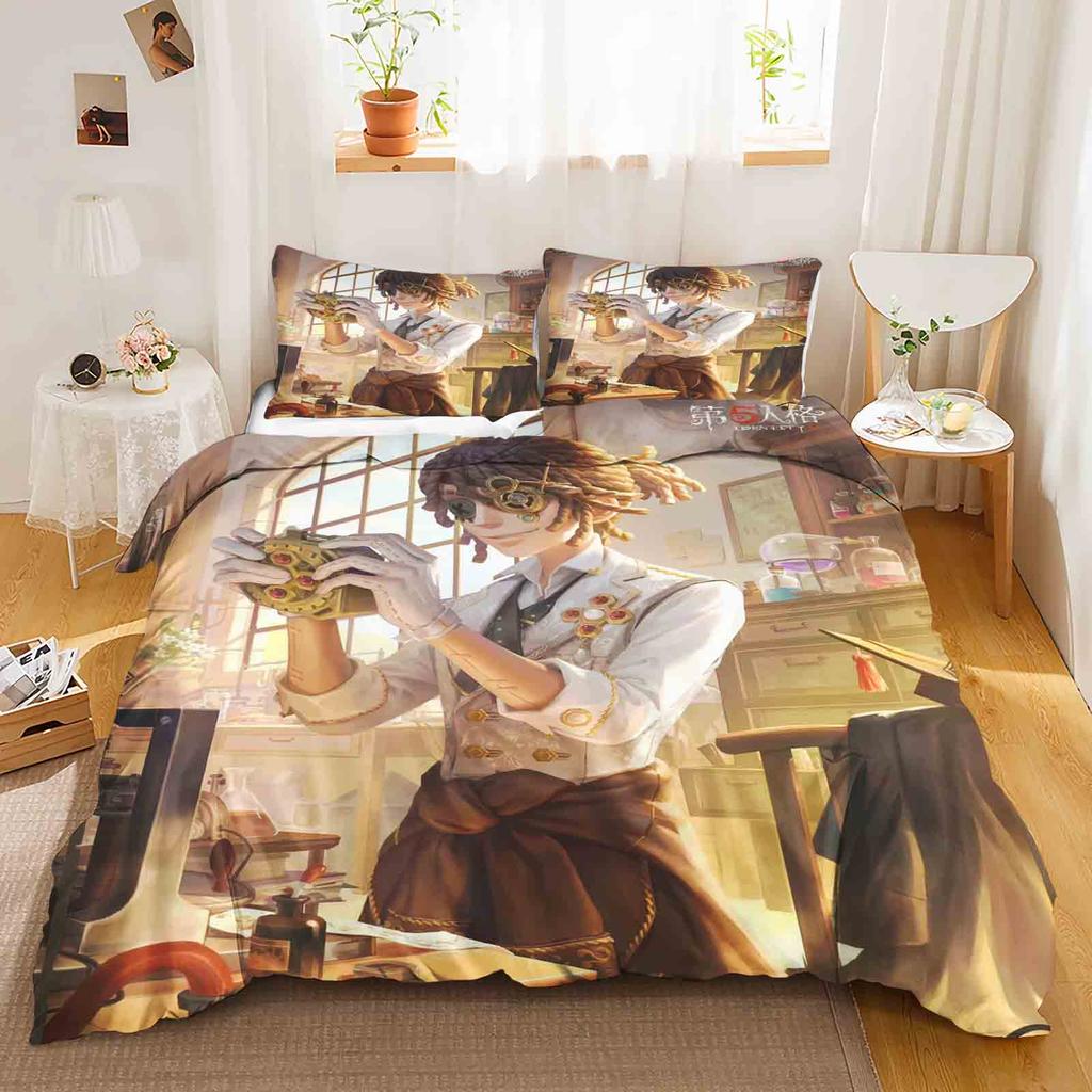 Game: Identity V Polyester Duvet Cover Set Bedding Queen Size Sets Cotton Cute Printed Cartoon Quilt Cover Suitable For Children