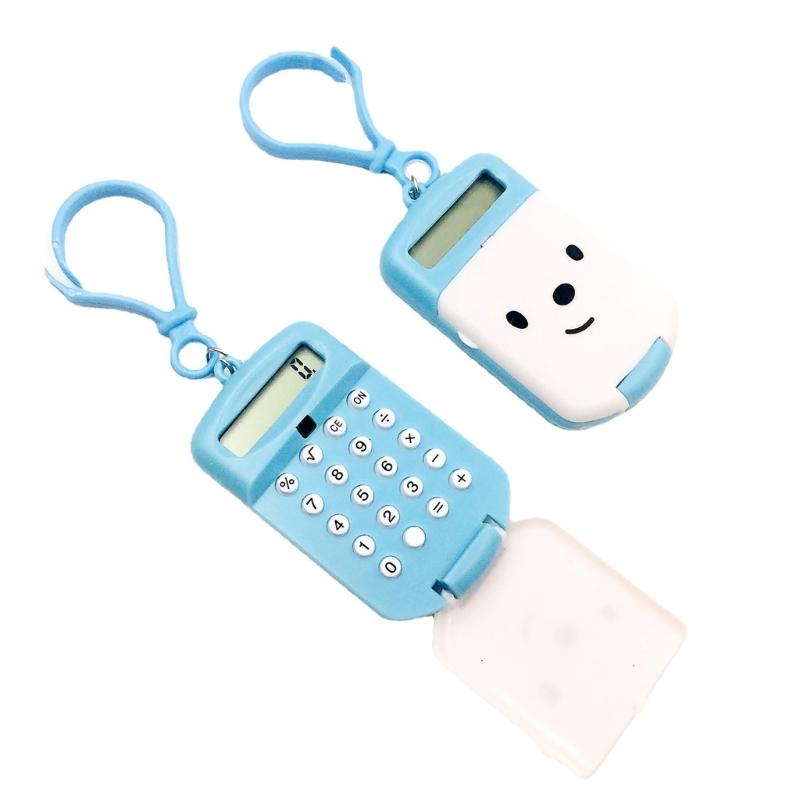 Mały Kalkulator Lekki i Praktyczny Uroczy Breloczek z Kalkulatorem Kalkulator dla Uczniów do Szybkiego Obliczania Łatwy do Noszenia