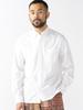 Beams Plus Men's Large/Small Color Broad Button-Down Shirt, White, Size M, 38110424563