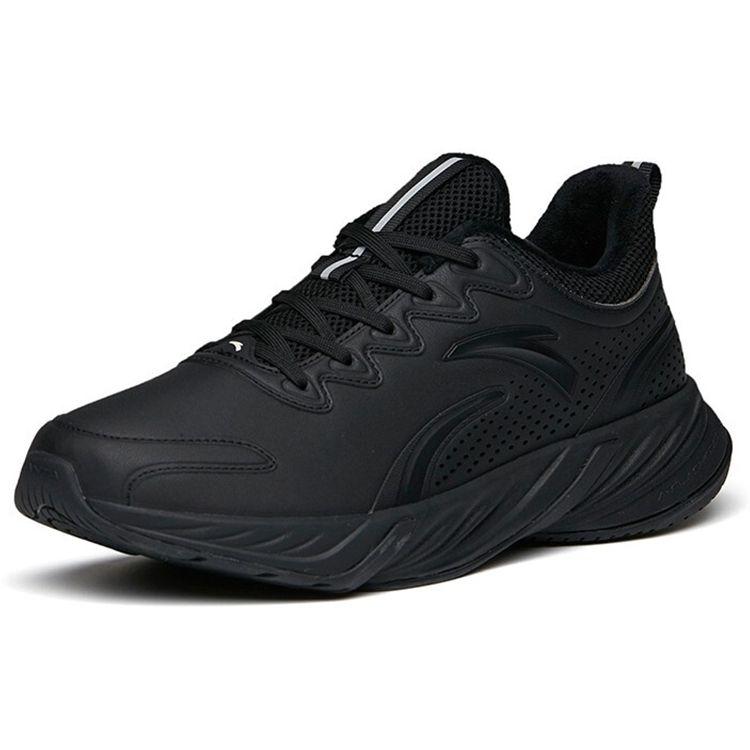 Anta Comfortable Non-Slip Durable Lightweight Warm Low-Top Running Shoes Men Sneakers Black 112145523-9