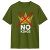 Vintage No King T Shirt Summer  Pure Cotton T Shirts For Unisexs Trending Design Tee Shirt ShortSleeved Vintage Tees