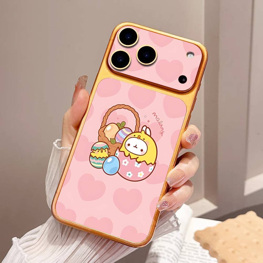 Kawaii Cute Rabbit M-MolangS Anime Protective Back Wrap Skin Decal Sticker For IPhone 17 Pro 17 Pro Max