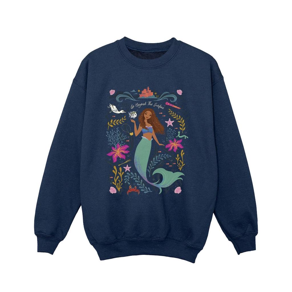 The Little Mermaid Girls Go Beyond The Surface Movie Sweatshirt