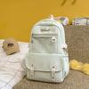 Schoolbagins Simple and Versatile Class Backpack Female, High School Student, Junior High School Student School Bag Large Capacity Lightweight Burden 