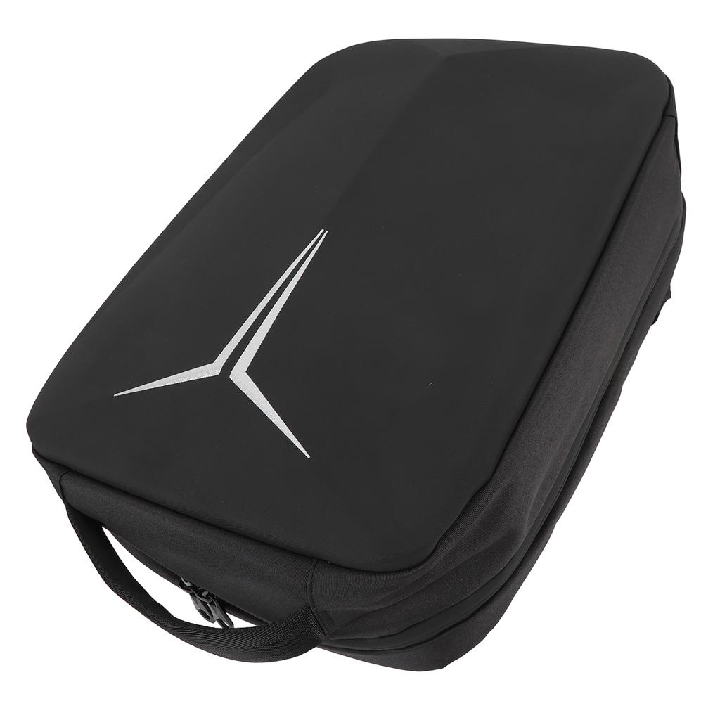 Satellite Travel Bag for Cables Power Supply Kickstand Pipe Adapter Laptop Backpack with USB Charging Port Water Resistant Multi Functional Black