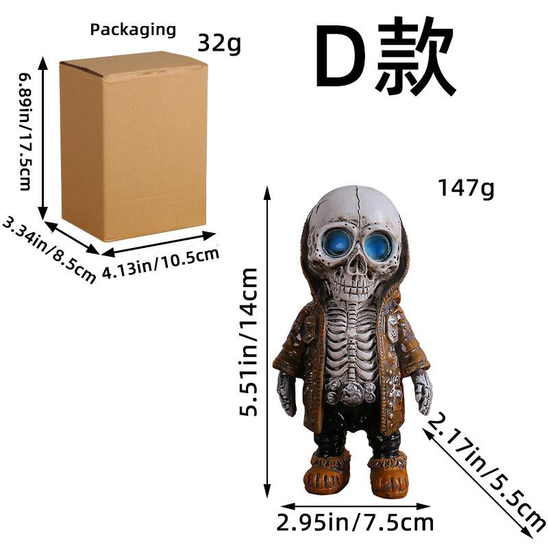 Cool Skeleton Figurines, Stylish Resin Decorative Dolls