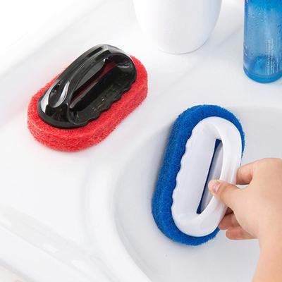 Sponge Brush Eco-friendly Anti-scratch Plastic Kitchen Cleaning Sponge Brush for Home